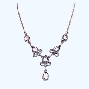 Angel aura mystic topaz Edwardian style necklace NWT